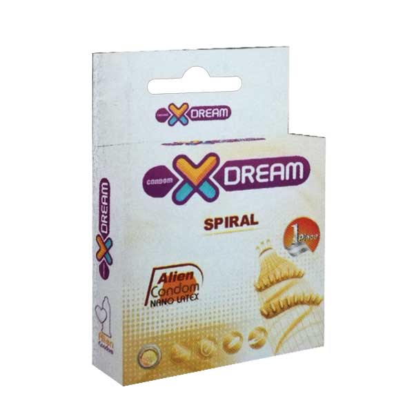 کاندوم فضایی چرخشی Xdream Spiral