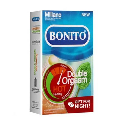کاندوم خاردار و تاخیری بونیتو Bonito Double Orgasm بسته 6 عددی