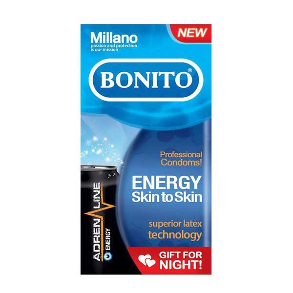 bonito-energy-skin-to-skin-6pcs کاندوم بزرگ کننده بونیتو Bonito Energy Skin to Skin بسته 6 عددی