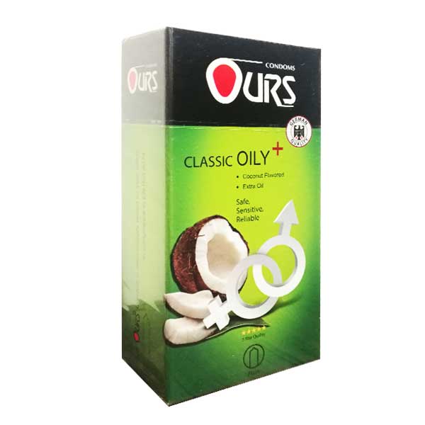 کاندوم ساده اورز با اسانس نارگیل Ours classic Oily