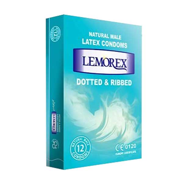 lemorex-dottes-ribbed کاندوم خاردار و حلقوی Lemorex