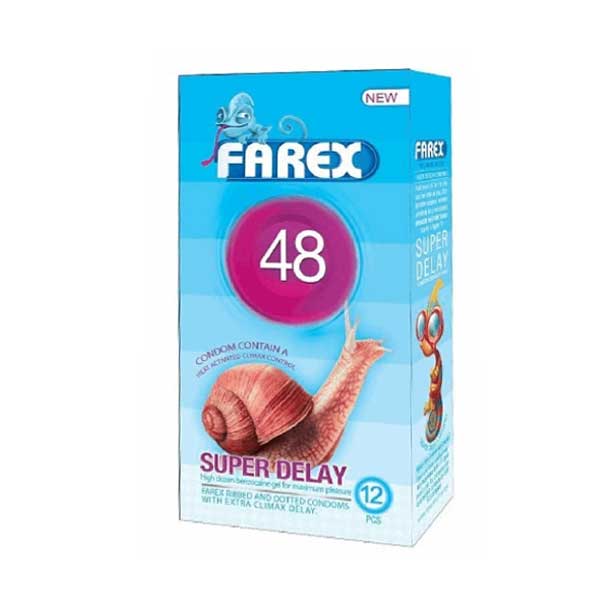 farex-super-delay کاندوم فوق تاخیری و خاردار فارکس مدل Super Delay
