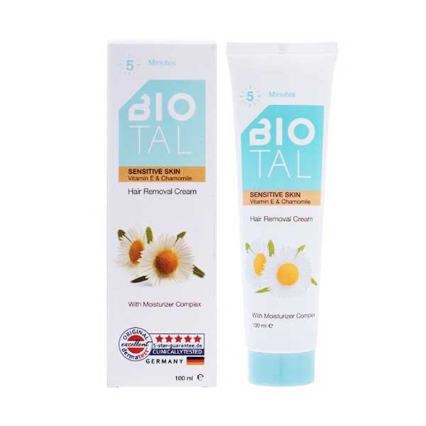BioTal-Body-Hair-Removal-Cream کرم موبر بدن بیوتال BIOTAL مخصوص پوست حساس