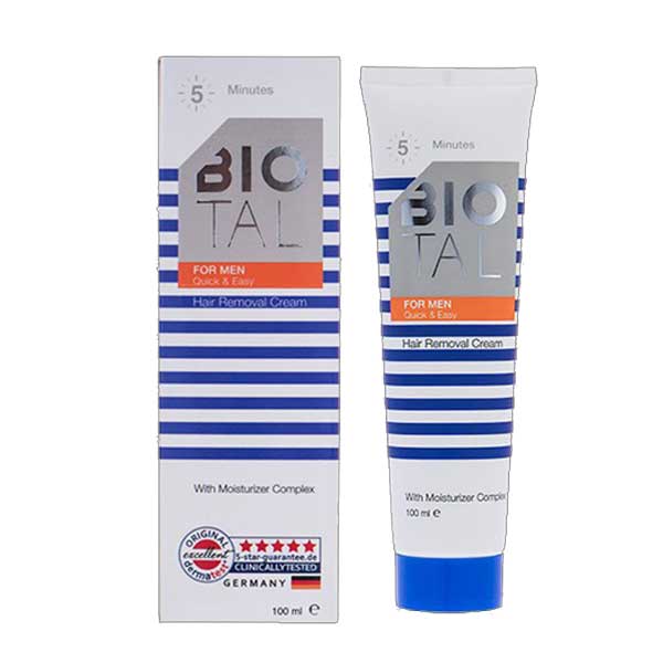 Biotal-Hair-Removal-Cream کرم موبر بدن آقایان بیوتال ۱۰۰ میلی لیتر