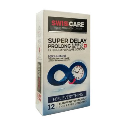 کاندوم فوق تاخیری و خاردار SwisCare Super Delay