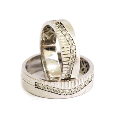 حلقه ازدواج نقره عیار 925