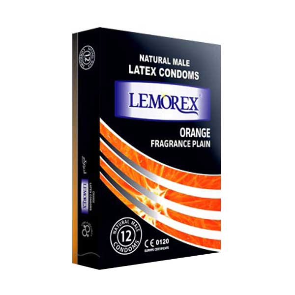 lemorex-orang کاندوم لمورکس پرتقالی Orange