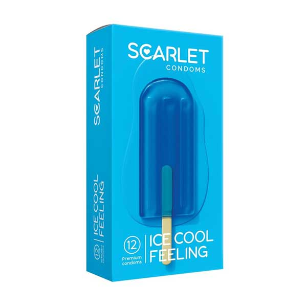 کاندوم اسکارلت مدل ICE COOL FEELING خنک یخی