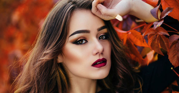 رژگونه در آرایش پاییزی