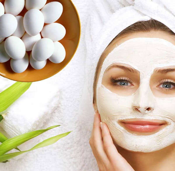 ماسک صورت سفیده تخم مرغ