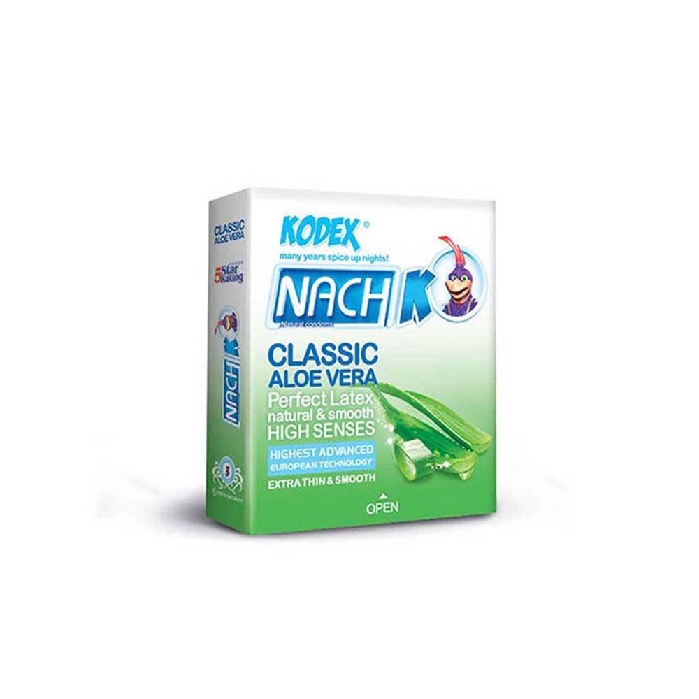 aloevera-kodex-3 کاندوم کلاسیک آلوئه ورا کدکس بسته 3 عددی
