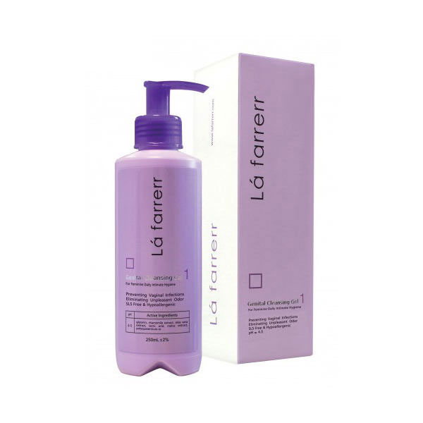 Gentinal-Cleansing-Gel-lafarrerr1 ژل بهداشتی بانوان لافارر مدل حجم 250 میلی لیتر