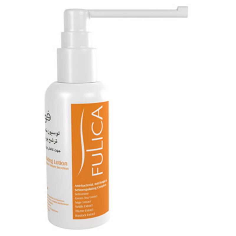 folica-lotion-155142911901 لوسیون تنظیم کننده چربی پوست سر فولیکا حجم 75 میل