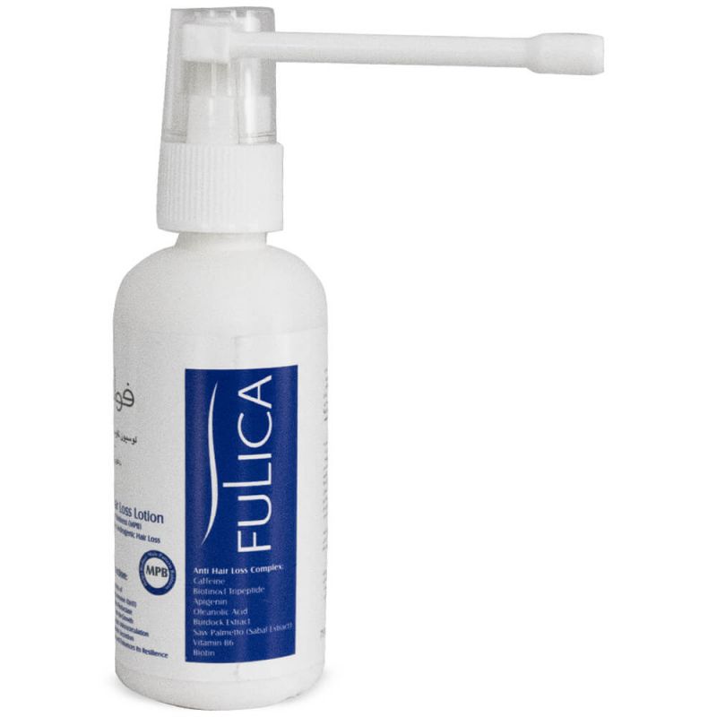 fulica-lotion-anti-hair-75-ml-155140012401-01 لوسیون تقویت کننده و ضد ریزش مو فولیکا با الگوی ریزش مردانه 75 میل