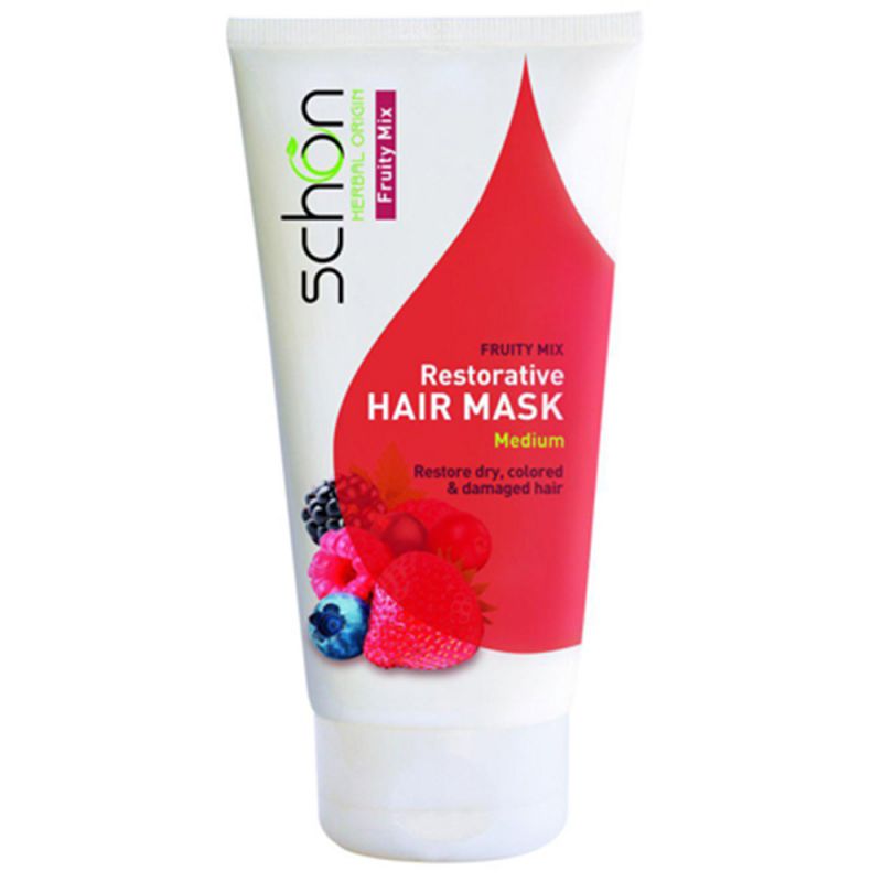 schon-hair-mask-fruity-150430 ماسک موی فروتی میکس شون حجم 150 میل