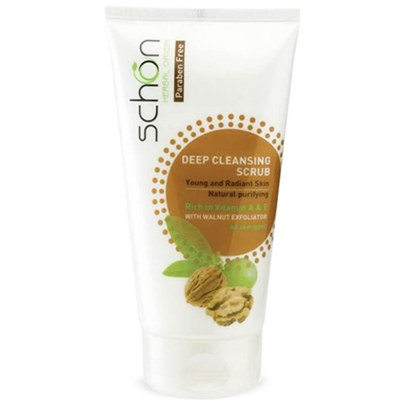 schon-scrub-gerdo-150-ml-140541 اسکراب لایه بردار شون با عصاره گردو حجم 150 میل