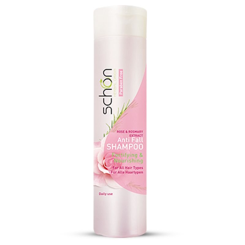 schon-shampoo-rose-150411 شامپو سر رز و رزماری مناسب برای انواع مو شون حجم 400 میل