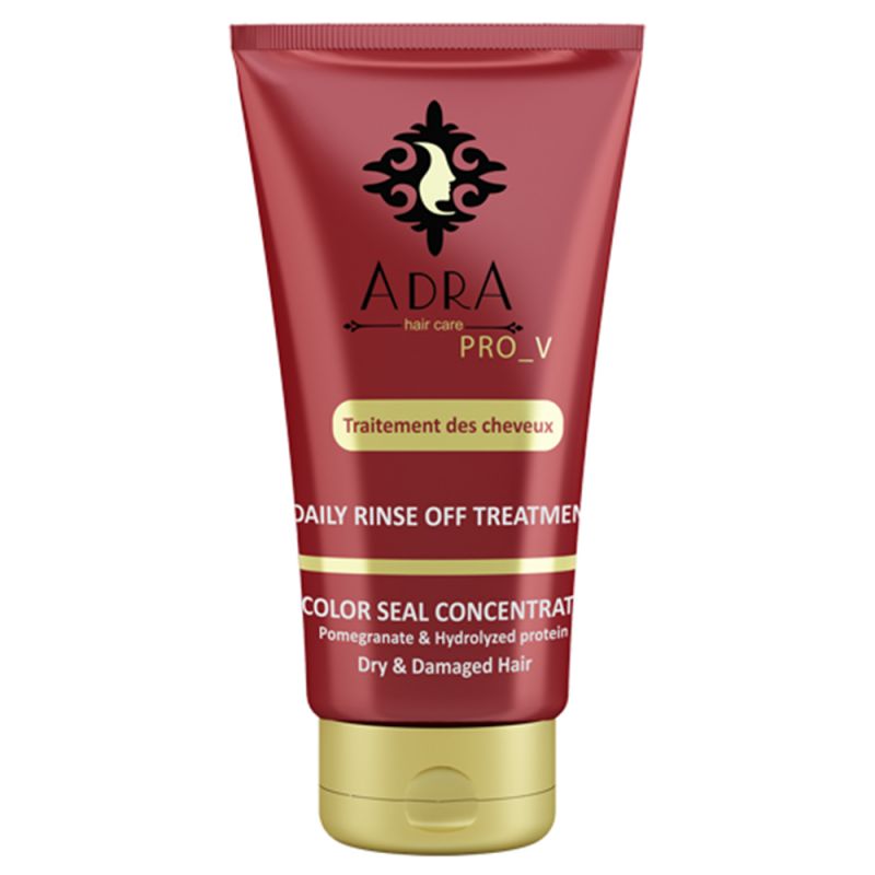adra-hair-mask-colored-913000000045 ماسک محافظت کننده موهای رنگ شده با آبکشی آدرا مدل PRO V حجم 150 میل