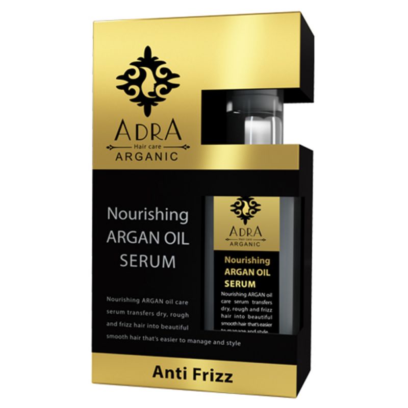 adra-serum-anti-frizz-916000000030 سرم مغذی آدرا مدل عصاره روغن آرگان و جوجوبا حجم 80 میل
