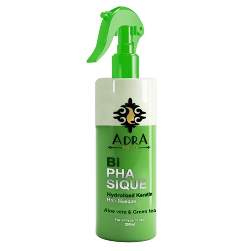 adra-spray-2paz-haier-mask-green-tea-916000000033 اسپری دو فاز مو آدرا مدل کراتینه حجم 200 میل