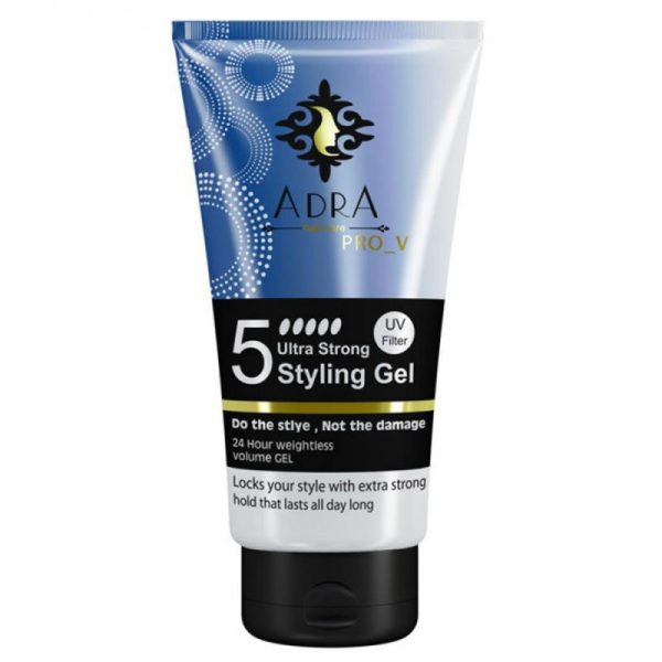 ژل حالت دهنده فوق العاده قوی مو آدرا مدل Ultra Strong Styling Gel حجم 150 میلی لیتر