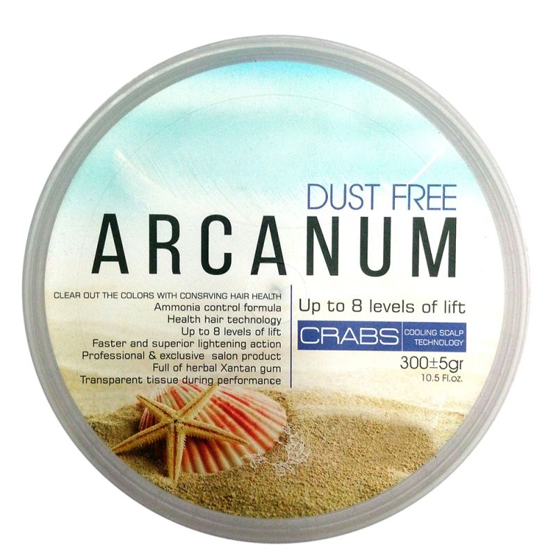 arcanum-dekolore-powder-crabs-300ml-831170692201 پودر دکلره آرکانوم بیول مدل خرچنگ وزن 300 گرم