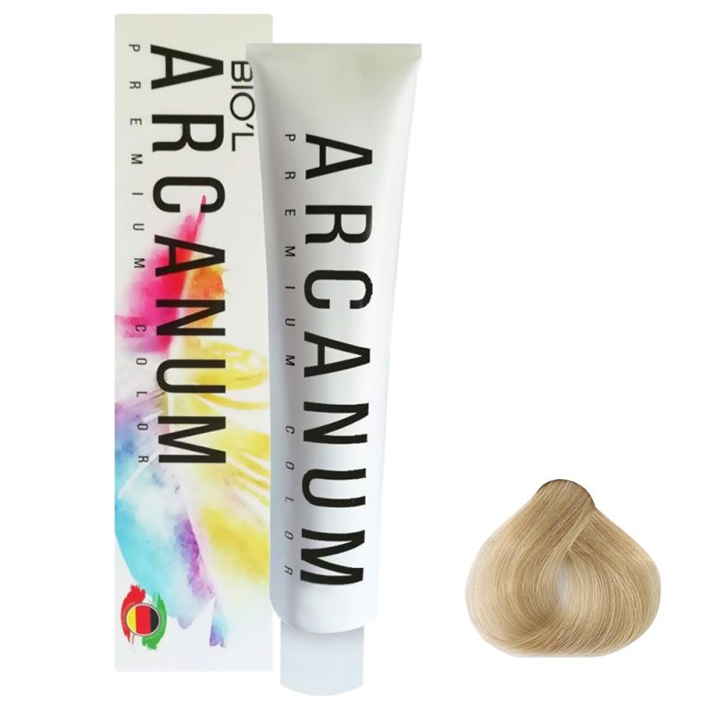 arcanum-hair-color-10-83-831000000097 رنگ مو آرکانوم سری شکلات عسلی - شماره 10.83 (بلوند شکلات عسلی پلاتینه) حجم 120 میل