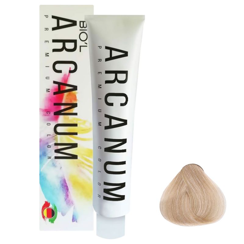 arcanum-hair-color-12-81-831000000107 رنگ مو آرکانوم سری سوپر بلوند- شماره 12.81(سوپر بلوند شکلاتی دودی) حجم 120 میل