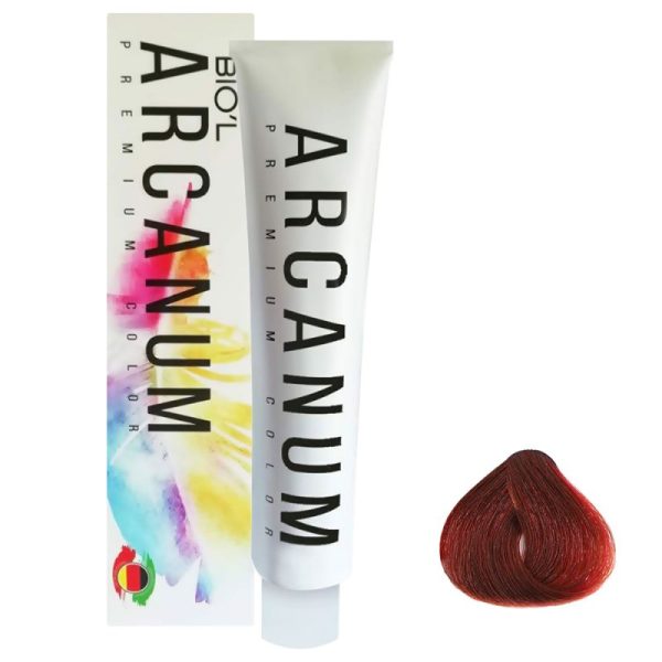 رنگ مو آرکانوم سری قرمز آتشین - شماره 4.66(شرابی قرمز آتشین خیلی تیره)حجم 120 میل