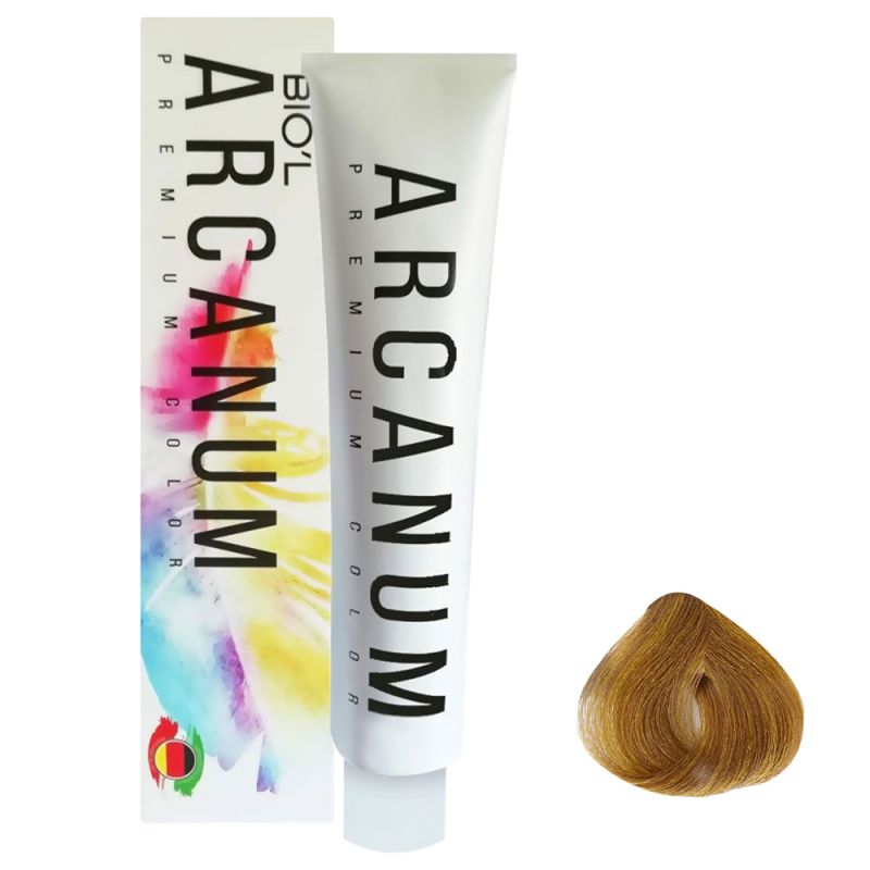 arcanum-hair-color-6-3-831000000070 رنگ مو آرکانوم سری طلایی - شماره 6.3(بلوند طلایی تیره) حجم 120 میل