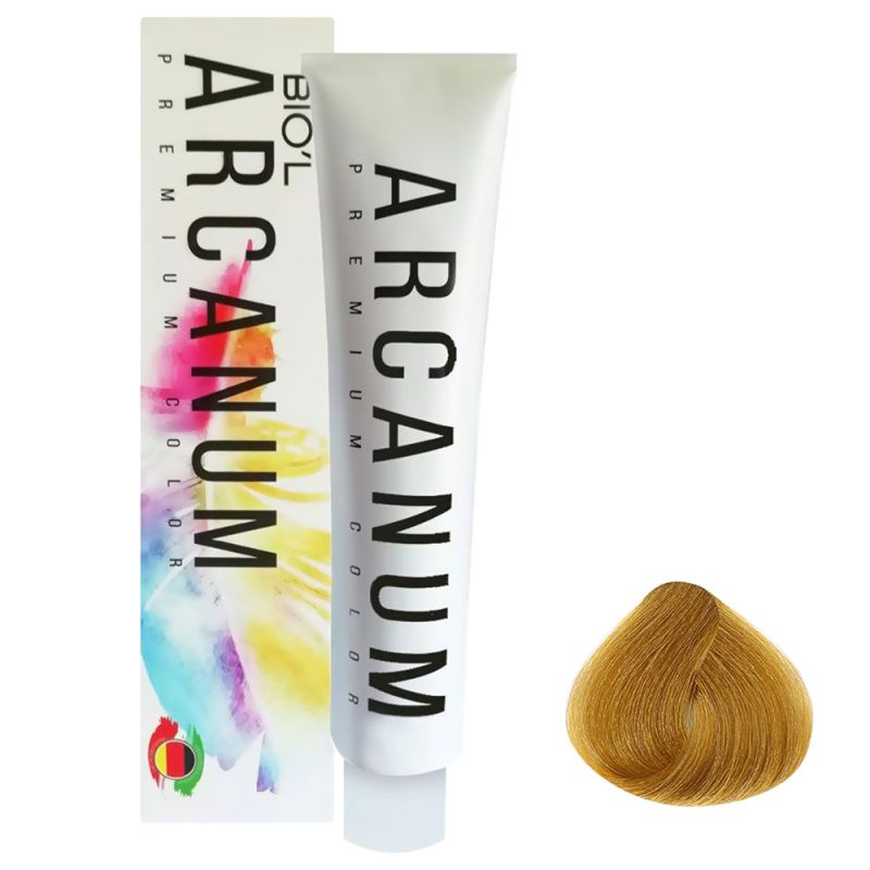 arcanum-hair-color-7-3-831000000048 رنگ مو آرکانوم بیول سری طلایی - شماره 7.3(بلوند طلایی متوسط) حجم 120 میل