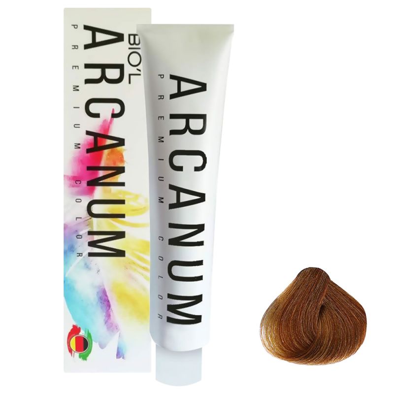 arcanum-hair-color-7-34-831000000056 رنگ مو آرکانوم بیول سری عسلی - شماره 7.34(بلوند عسلی متوسط)حجم 120 میل