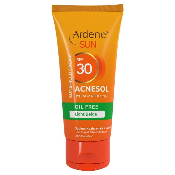 کرم ضد آفتاب SPF30 رنگی و فاقد چربی آردن مدل Acnesol حجم 50 میل - بژ روشن