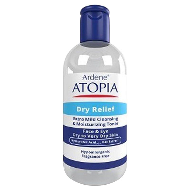 arden-atopia-tonic-153270041901 تونیک پاک کننده بسیار ملایم صورت و اطراف چشم آردن سری اتوپیا مدل Dry Releif حجم 250 میل