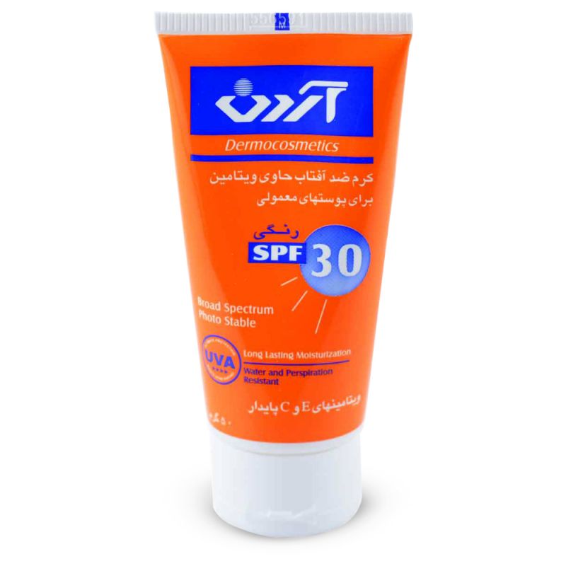 arden-spf-30-153130791201_0 کرم ضد آفتاب رنگی آردن SPF30 حاوی ویتامین مناسب پوست معمولی 50 گرم