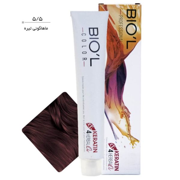 رنگ موی Professional بیول سری Mahogany حجم 100 میل-5.5 (ماهاگونی تیره)