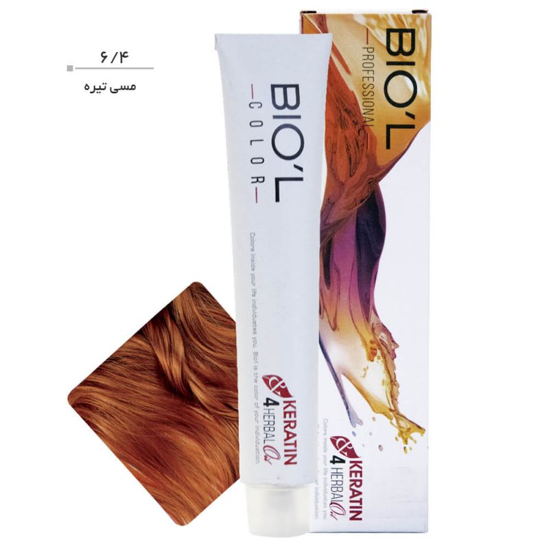 biol-professional-6-4-326130701265 رنگ موی Professional بیول سری Copper حجم 100 میل-6.4 (مسی تیره)