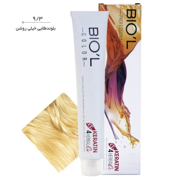 رنگ موی Professional بیول سری Golden حجم 100 میل-9.3 (بلوند طلایی خیلی روشن)