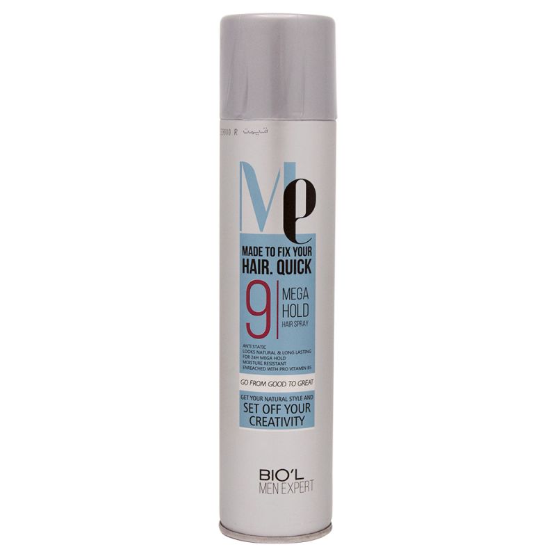 biol-spray-hair-mega-hold-300ml-116110551510 اسپری مو بیول مدل مگا هلد حجم 300 میل
