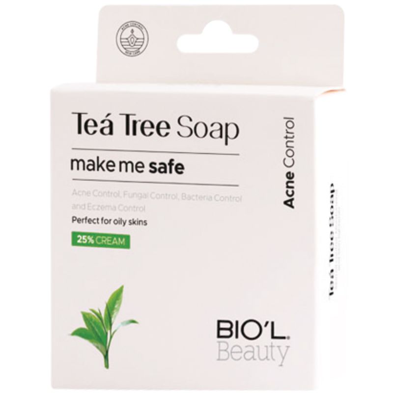 biol-zed-akene-116213272414 صابون آرایش پاکن شیرکرمی تی تری، ضد آکنه و چروک، پوستهای چرب 100 گرم