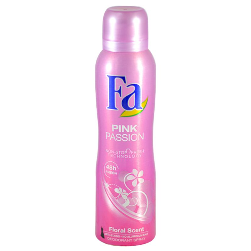 fa-spray-pink-passion-633000000005 اسپری بدن زنانه فا مدل Pink Passion حجم 150 میل