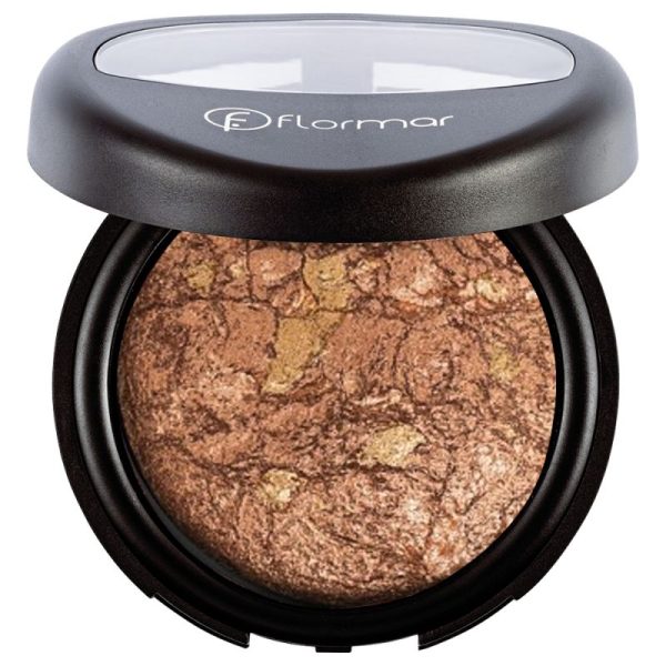پودر فشرده فلورمار سری Baked شماره 027 رنگ Rose Gold