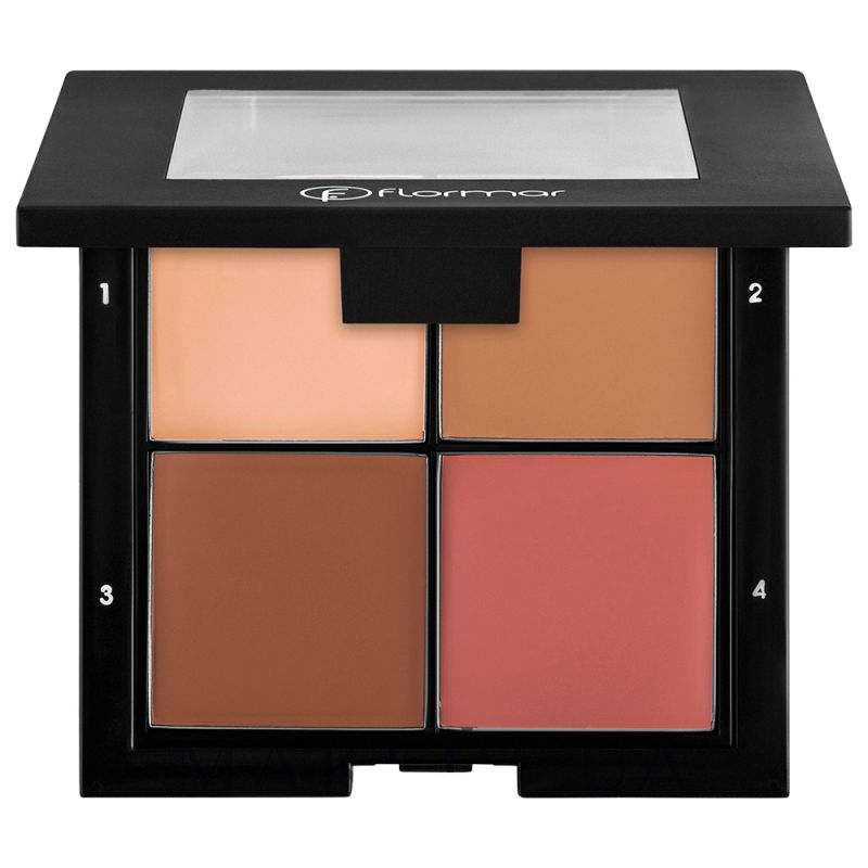 flormar-contour-palette-02-103132611402 پالت کانتور فلورمار شماره 02 (Medium)