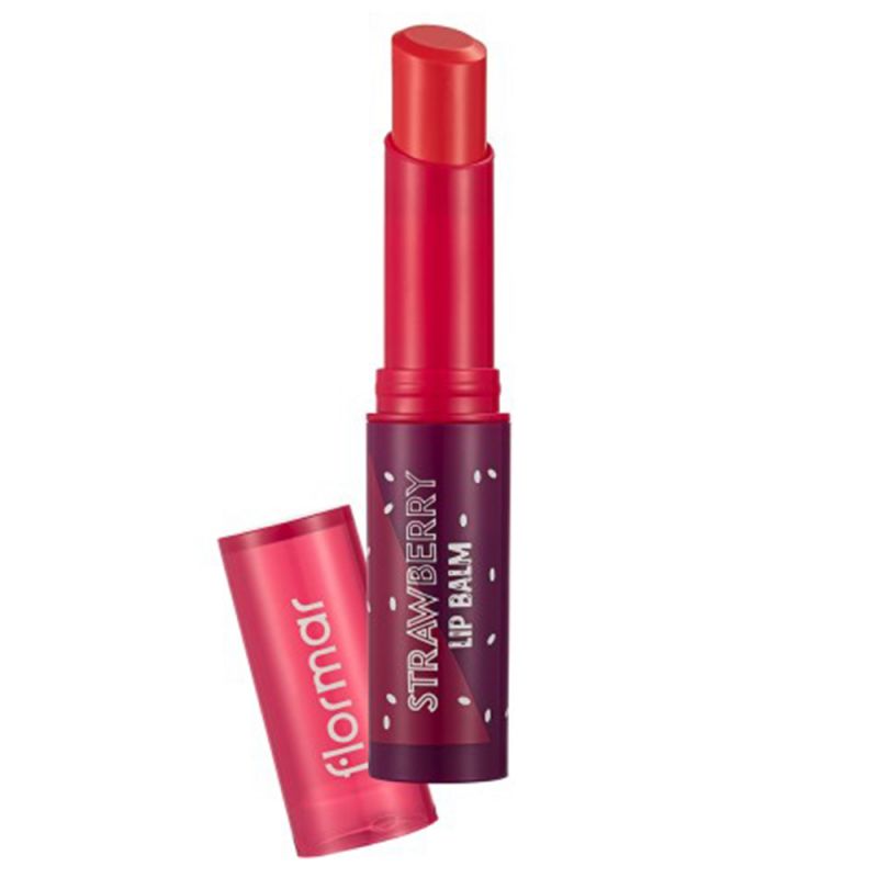 flormar-strawberry-lip-balm-103000000099 بالم لب SPF15 فلورمار با رایحه توت فرنگی