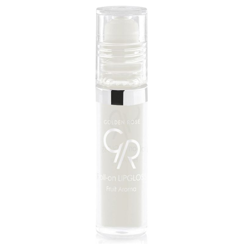 golden-lipgloss-roll-on-tranparent-101000000067 برق لب گلدن رز مدل Fruit Roll - حجم 10 میل - بی رنگ