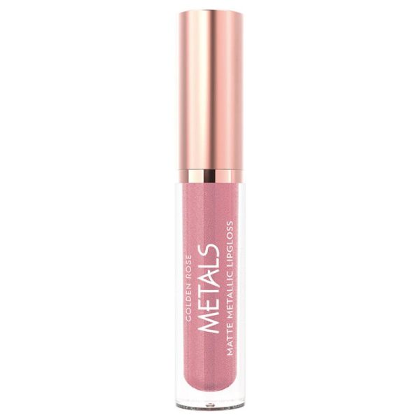 رژ لب مایع مات گلدن رز مدل Metals - شماره 52