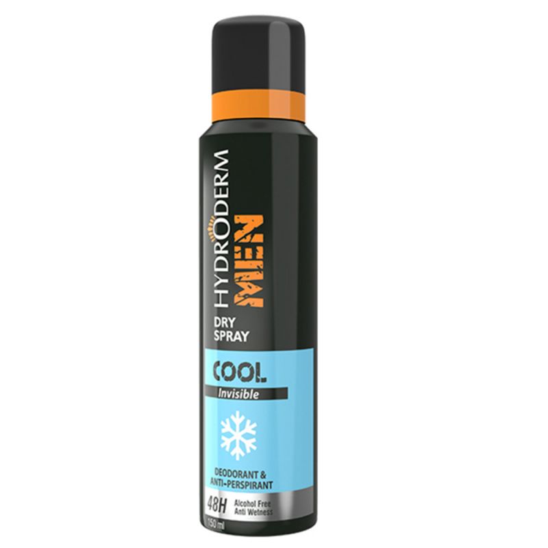 hydroderm-cool-156000000033 اسپری دئودورانت مردانه هیدرودرم مدل Fresh & Cool حجم 150 میل