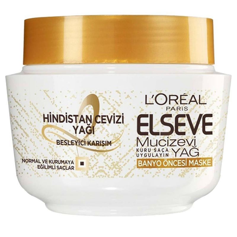 loreal-270000000011_0 ماسک مو لورآل سری Elseve مدل Mucizevi Yag حجم 300 میل