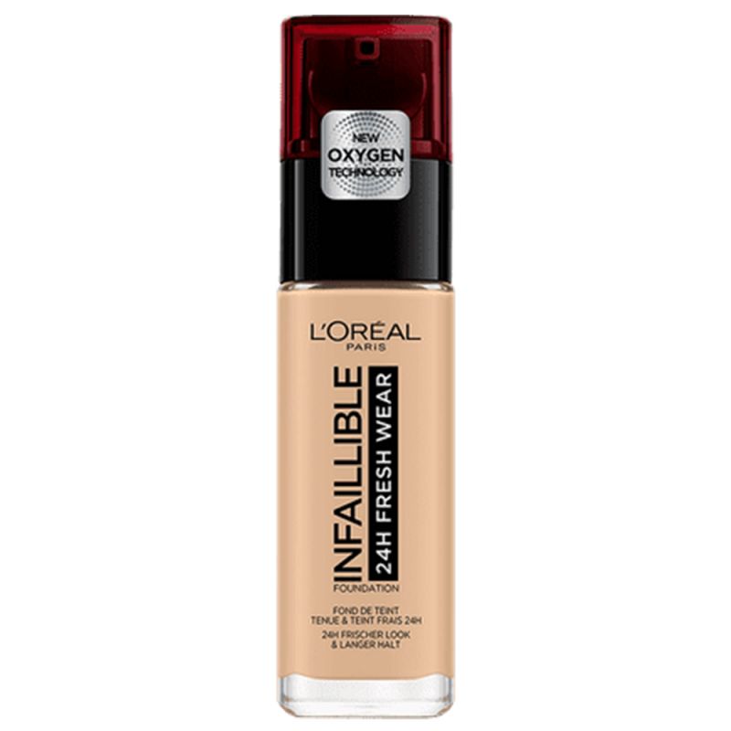 loreal-infinible-125-natural-rose-271308211125 کرم پودر لورآل شماره 125 حجم 30 میل