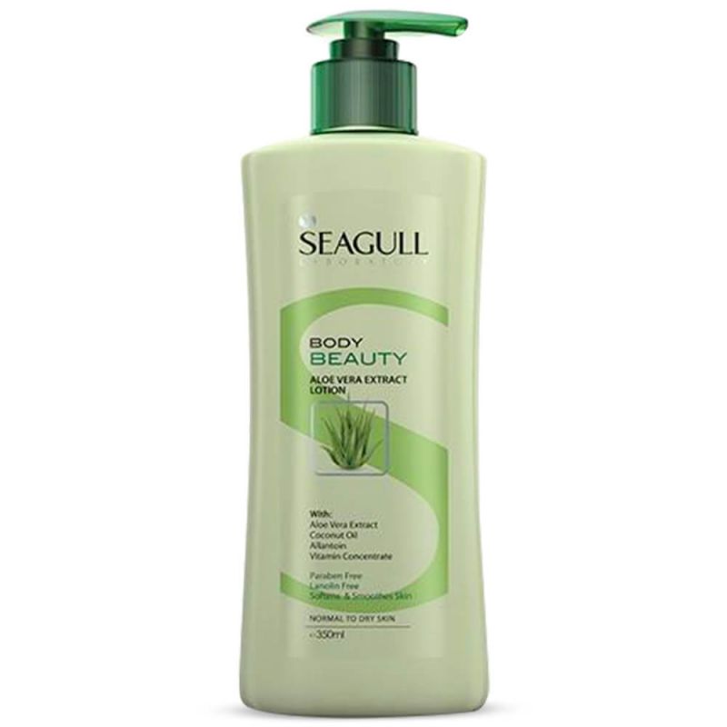seagull-205140141102 لوسيون مرطوب کننده دست و بدن سی گل حاوی عصاره آلوئه ورا حجم 350 میل
